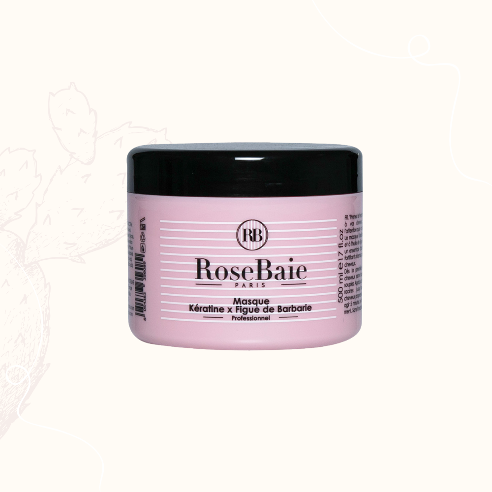 MASQUE HUILE FIGUE DE BARBARIE X KÉRATINE ROSEBAIE 500ML