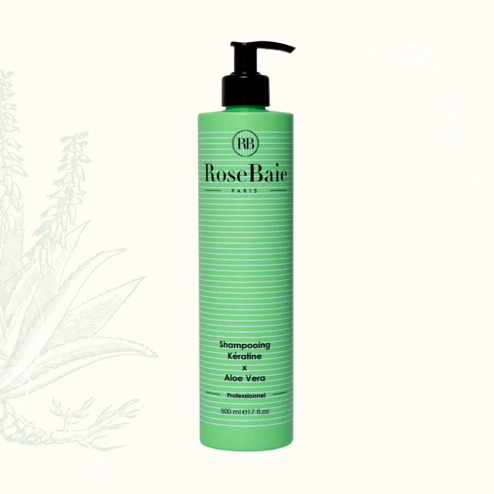 SHAMPOING ALOE VERA X KÉRATINE ROSEBAIE 500ML