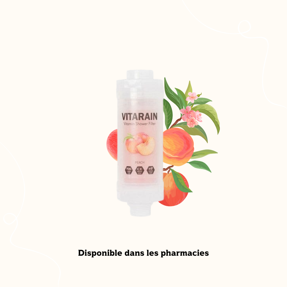 FILTRE DE DOUCHE À LA VITAMINE – À LA PÊCHE