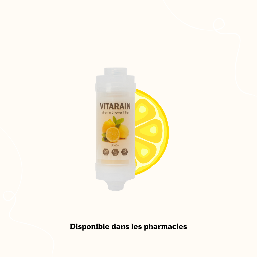 FILTRE DE DOUCHE À LA VITAMINE – AU CITRON